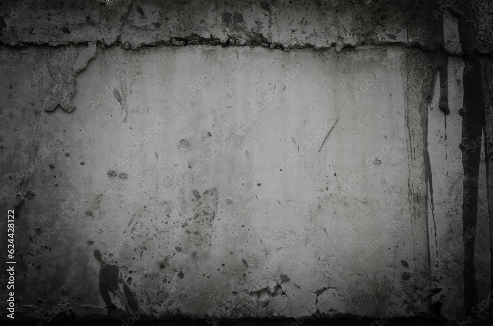 Obraz premium Fund cement texture, detail of a dirty wall and damaged