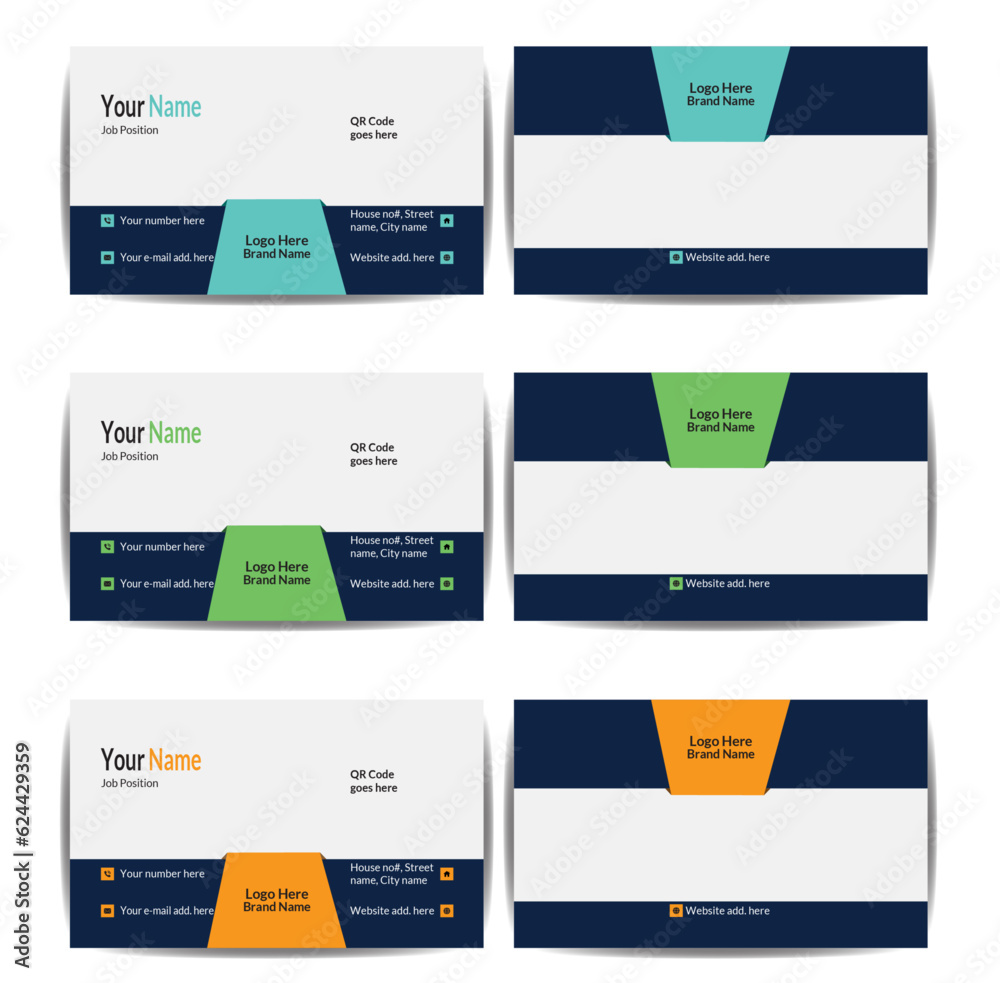 Modern & creative double sided business card/business card template