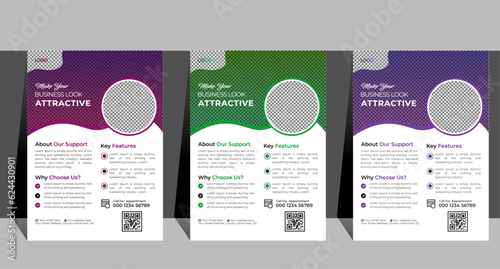 Unique Business Flyer Design Template | A4 Business Flyer Bundle |