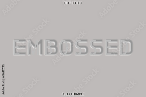 Embossed text effect

