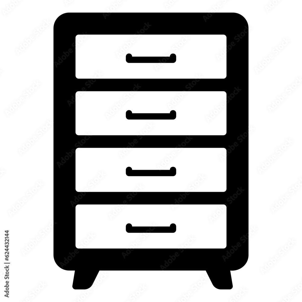 Sideboard cabinet icon for storing items in a drawer Sideboard cabinet icon for storing items in a drawer