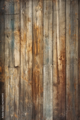 aged wooden planks with weathered texture, created with generative ai