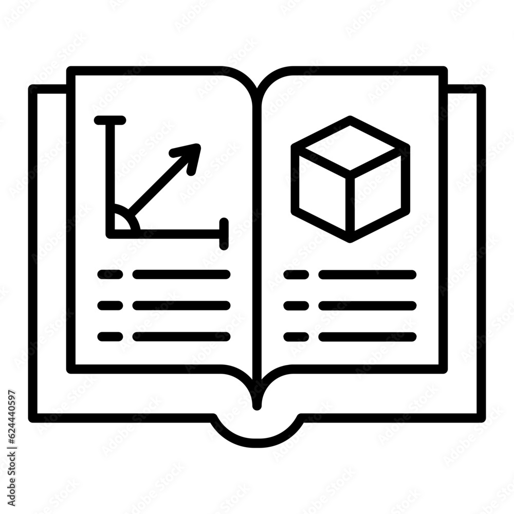 Open Book Line Icon