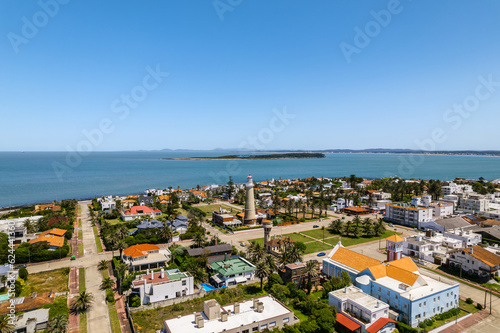 The Lighthouse of Punta Del Este and Isla Gorriti at the background photo