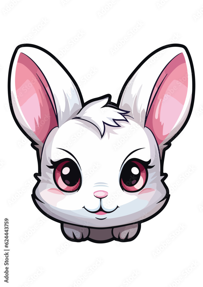 cute bunny vector print, bunny illustration, cute character prints, bunny drawing