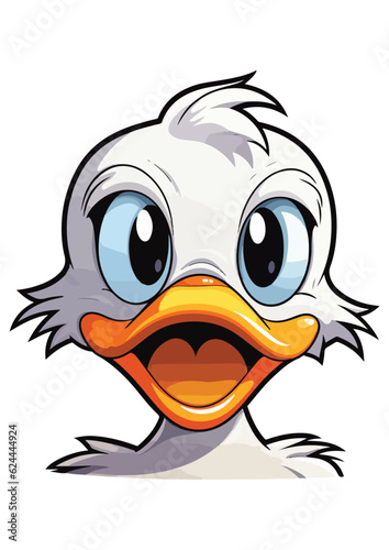 cute white duck vector,duck print,duck sticker,animal prints,eps file,editable,ready to print