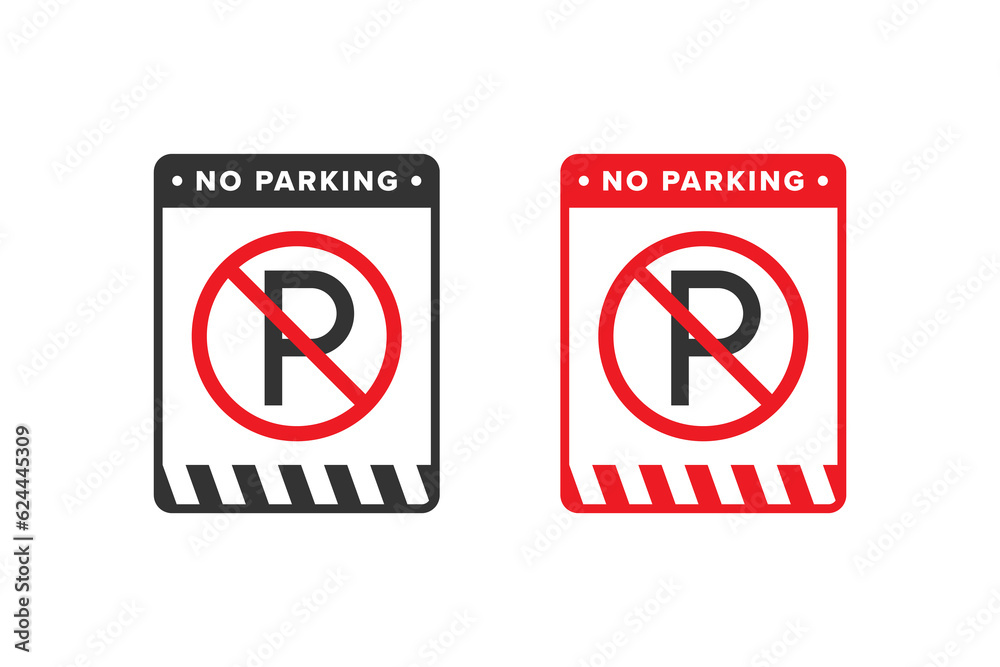 No parking icon vector No parking icon vector