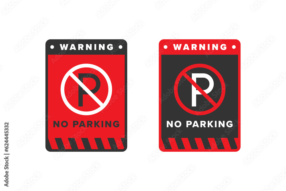 No parking icon vector No parking icon vector