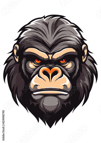 Wallpaper Mural vector gorilla print,gorilla sticker,animal prints,abstract gorilla vector,illustration drawing,print ready,editable Torontodigital.ca
