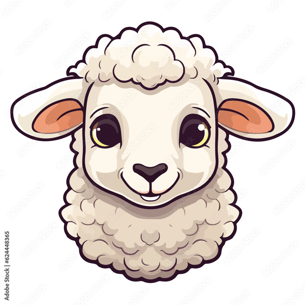 cute lamb print,lamb sticker,vector lamb eps file,editable,ready to print,lamb illustration,white background cute lamb print,lamb sticker,vector lamb eps file,editable,ready to print,lamb illustration,white background