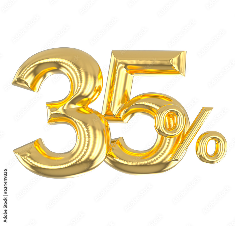 Number Gold 3D Render Number Gold 3D Render