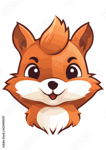 cute squirrel vector,squirrel for logo,squirrel print,white background,editable,ready to print