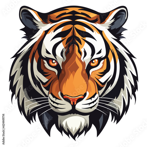 tiger face vector sync tiger eps file for cricut tiger cartoon character print editable 
