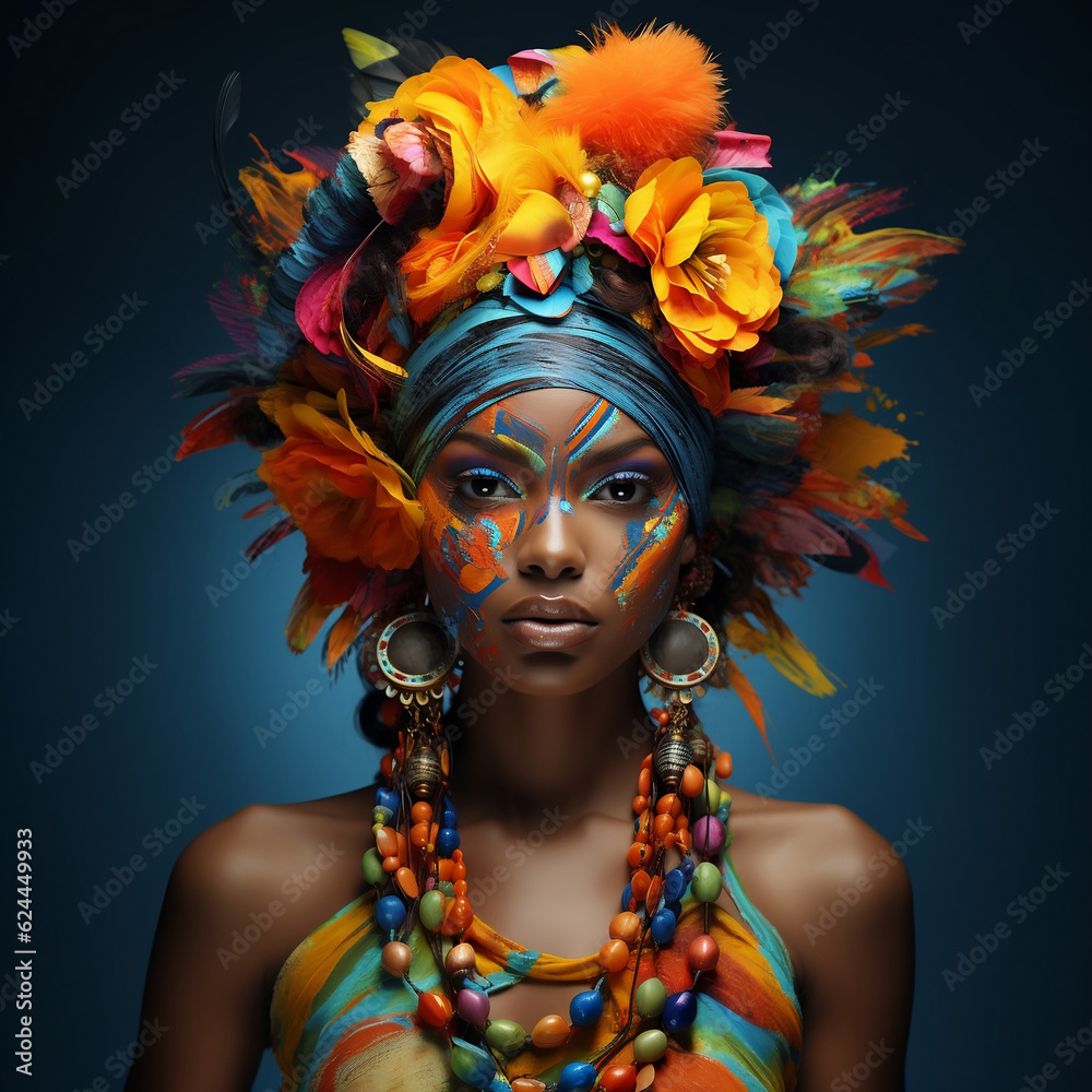 Portrait of an African woman | Painting | Art | Ai Generative