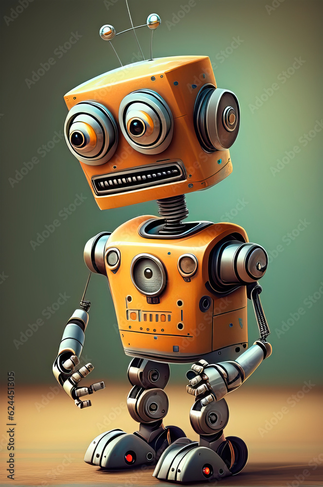 Lustige Roboter Grafik - Illustration KI Lustige Roboter Grafik - Illustration KI