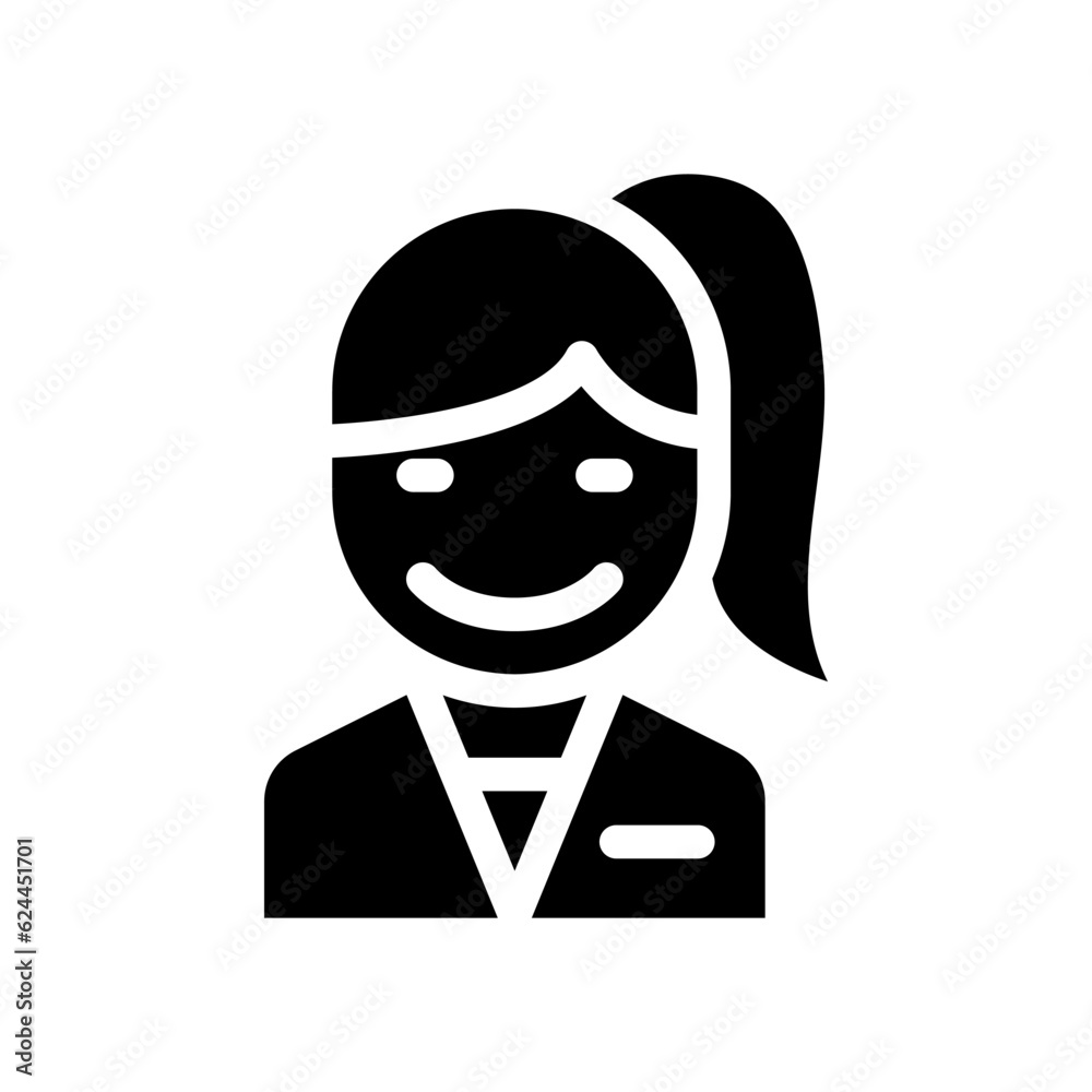 Working woman icon