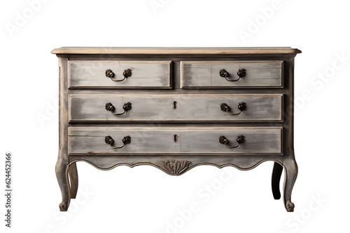 Dresser Isolated on a Transparent Background. AI