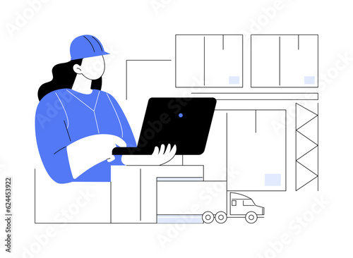 Order placement abstract concept vector illustration.