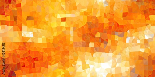  A Vibrant Background" - This illustration presents an abstract orange mosaic background. Pixel Pattern Generative Ai Digital Illustration