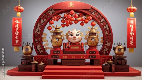 chinese new year podium