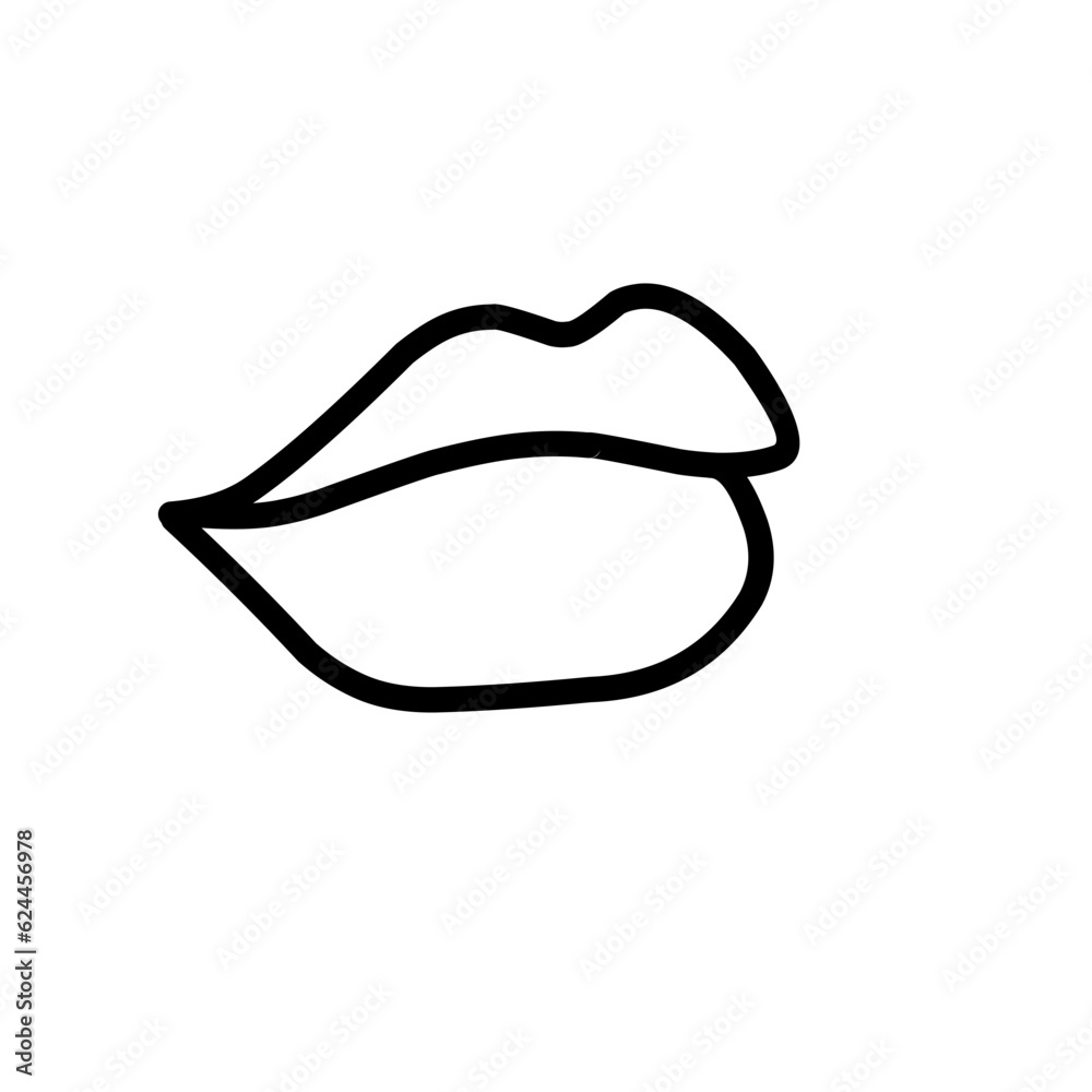Lips Line Icon Lips Line Icon