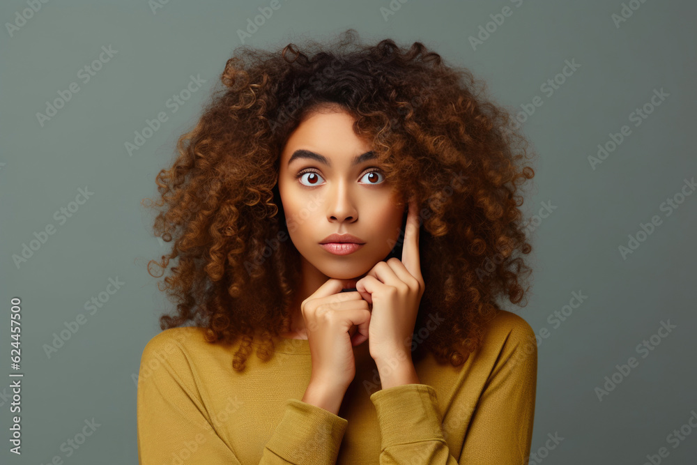 Ethnic Beauty Conjures Her Message's Power. Generative AI