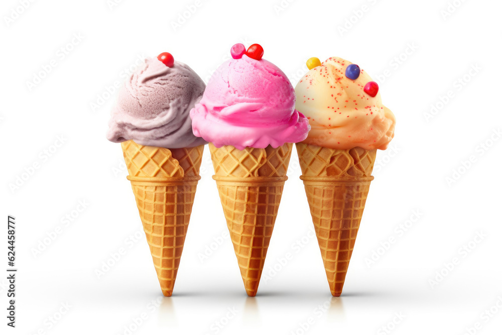 Sweet and Tempting Ice Cream Treat. Generative AI