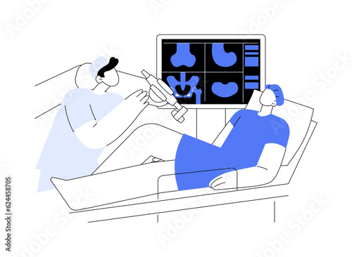 Adult reconstructive orthopaedics abstract concept vector illustration.