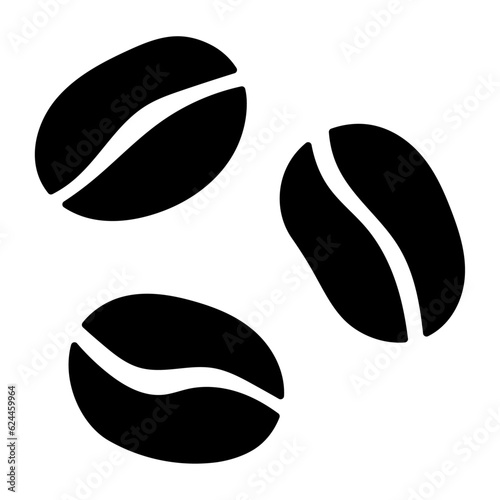 コーヒー豆のシルエット