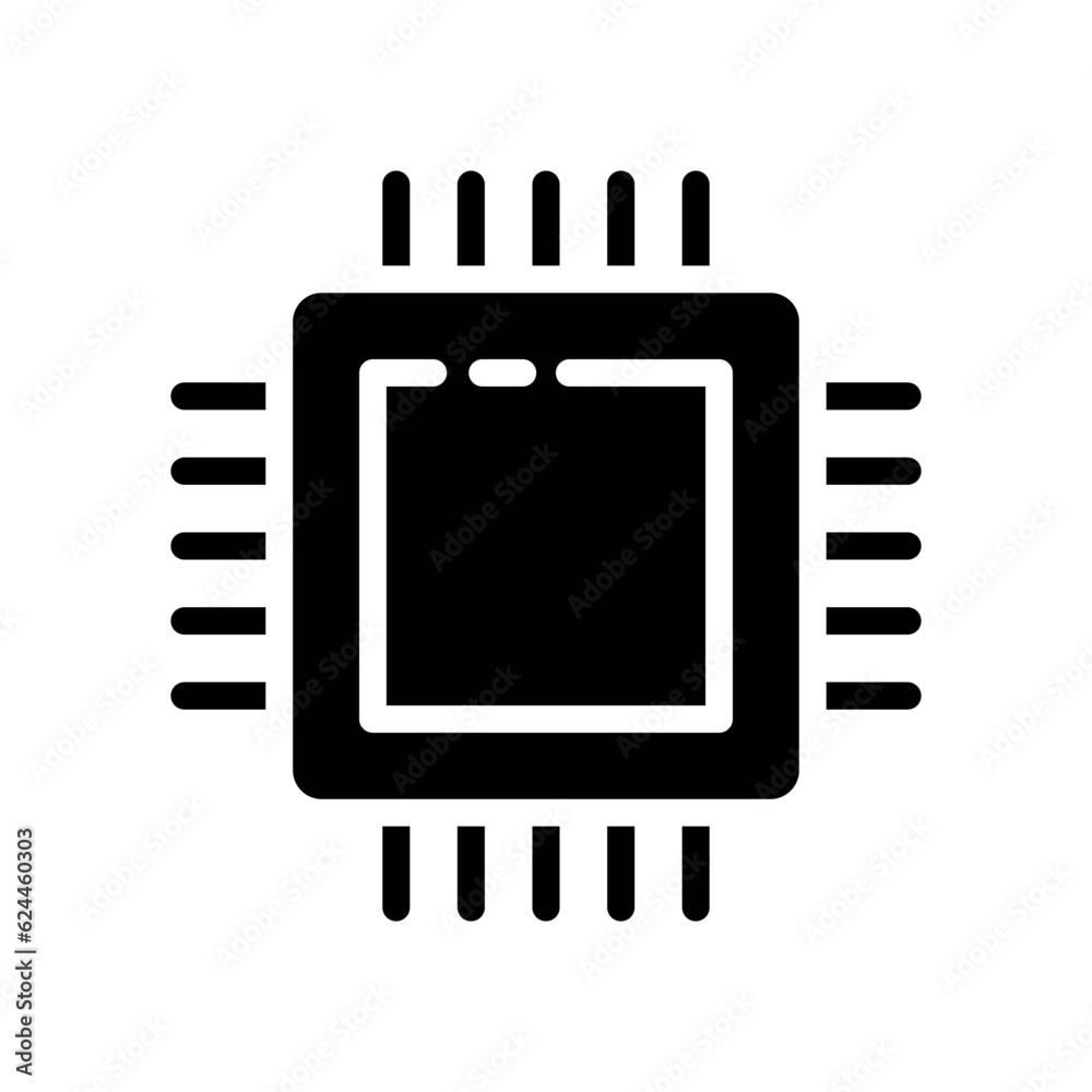 chip sign symbol vector glyph icon chip sign symbol vector glyph icon