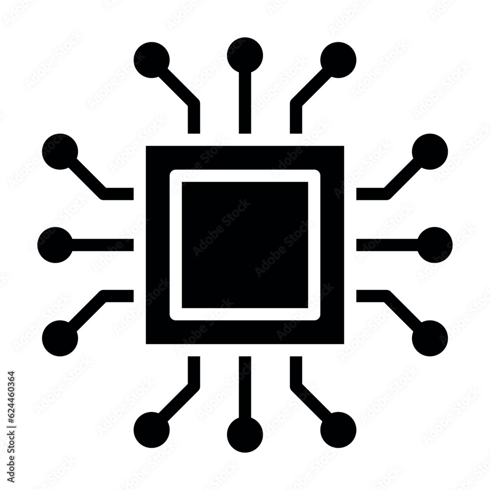 chip sign symbol vector glyph icon chip sign symbol vector glyph icon