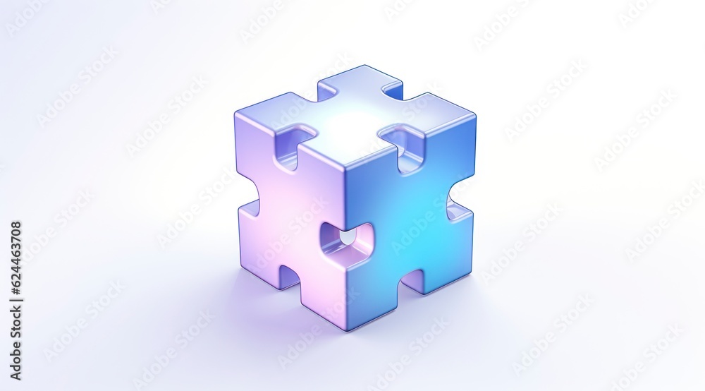 A puzzle icon, bright pastel color, A puzzle icon, bright pastel color,