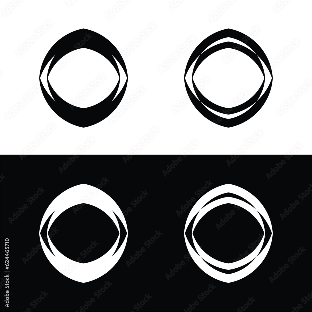 Circle icon vector logo template illustration . Circle silhouette design Circle icon vector logo template illustration . Circle silhouette design