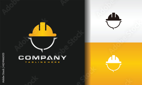 compass logo construction helmet