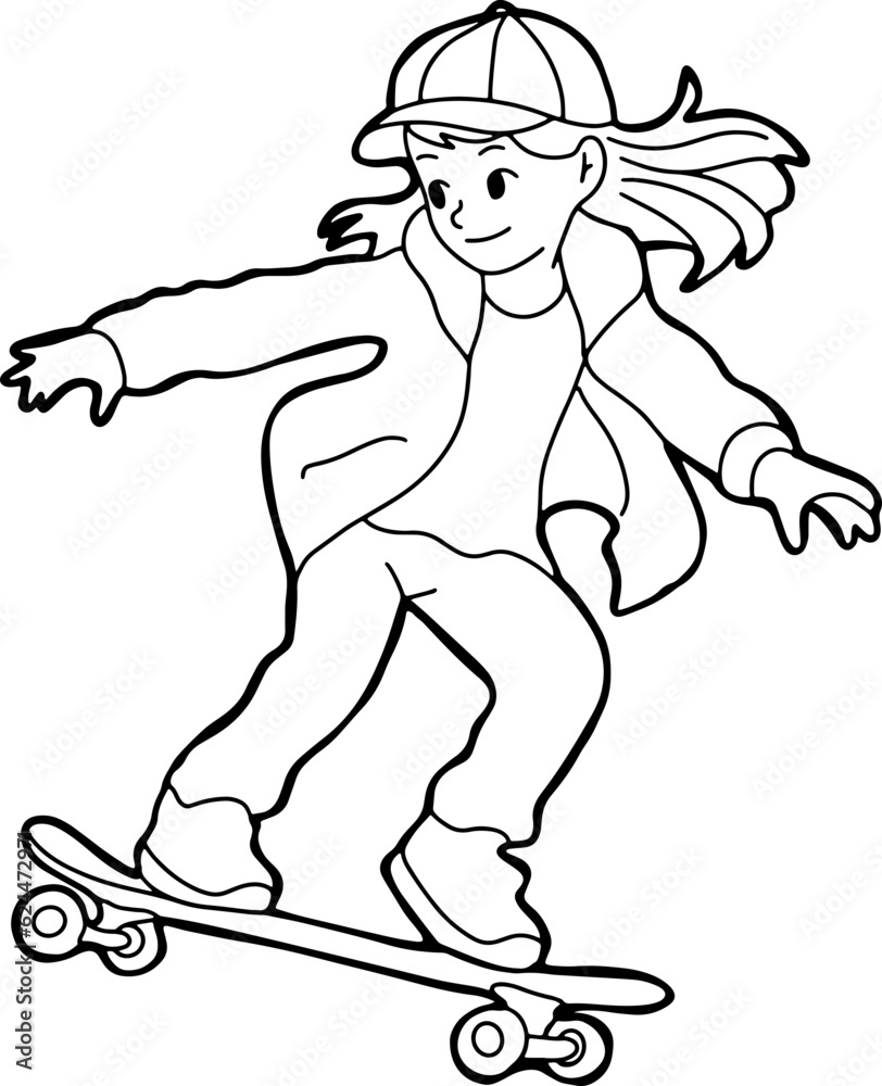 Fototapeta premium Doodle Joy: Children’s Favorite Vehicles Illustration Pack