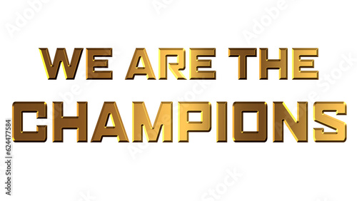 Fotografia We Are The Champions, Text, Golden, Png.