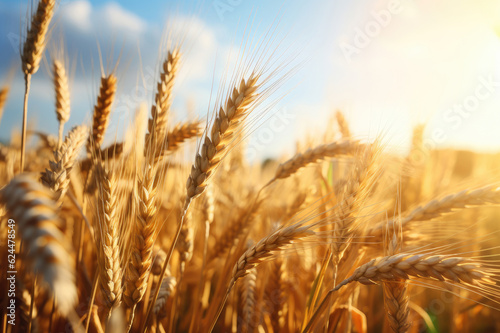 Wheat close-up on the field © Veniamin Kraskov