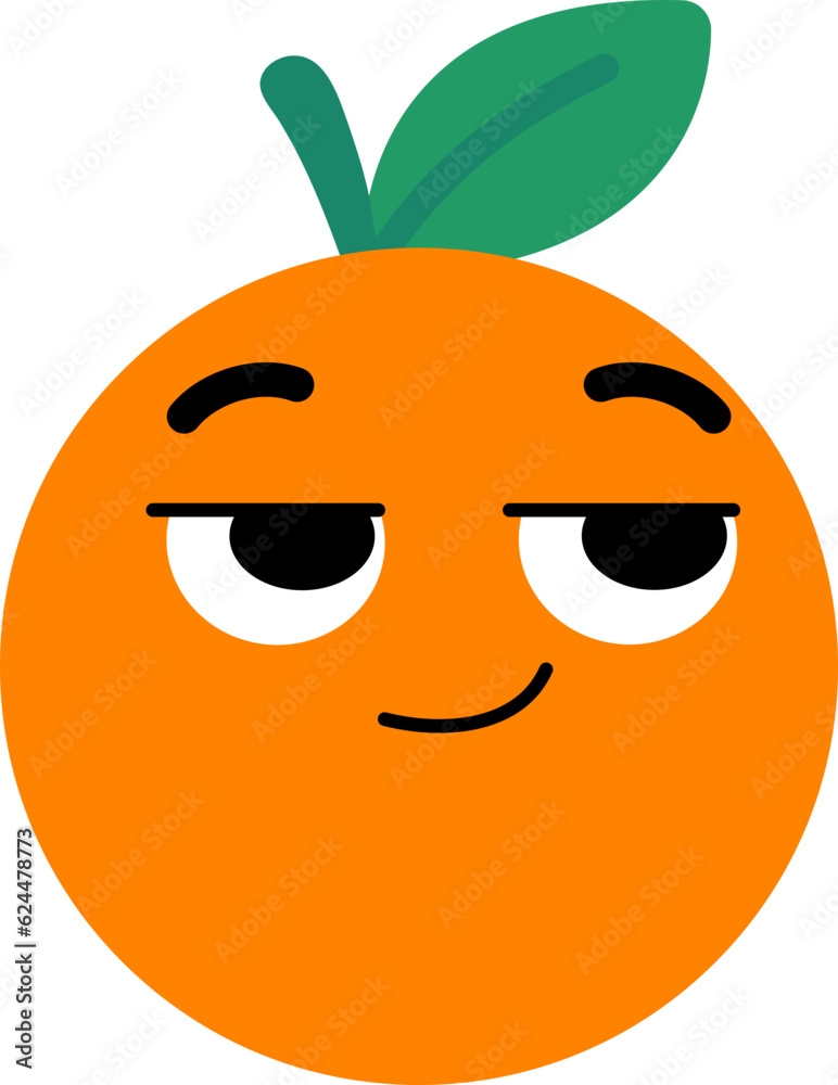 Orange Face Looking Right Know Something Orange Face Looking Right Know Something