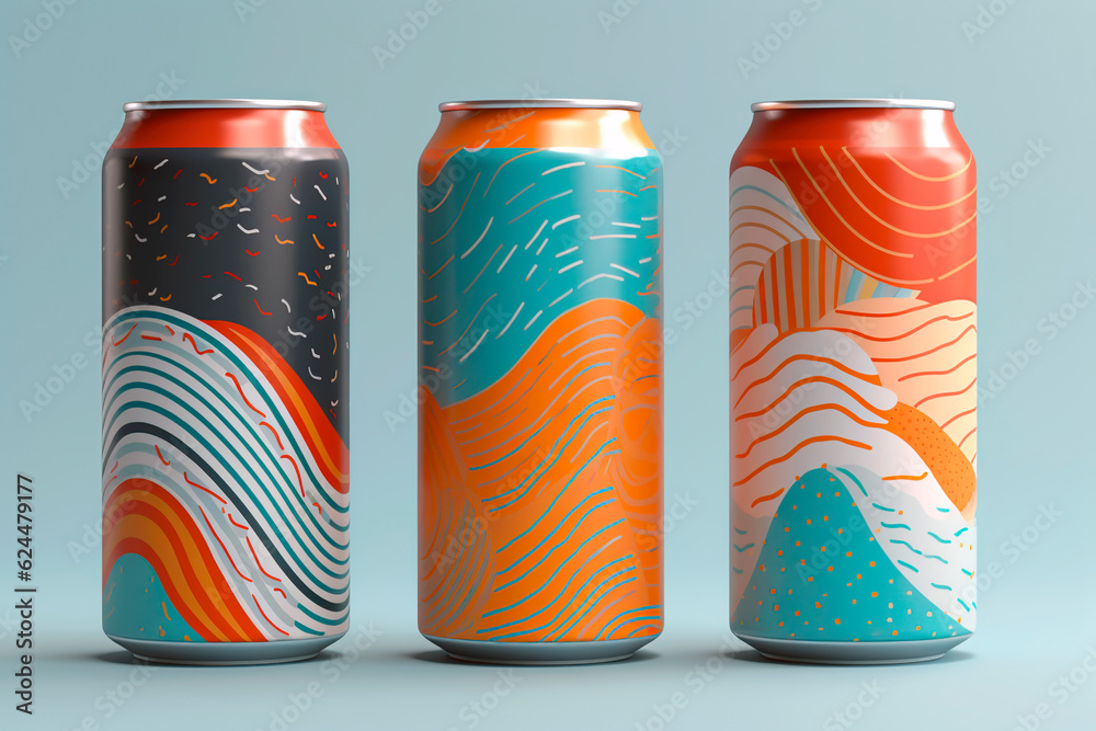 Fototapeta premium Soda Can Abstract Design