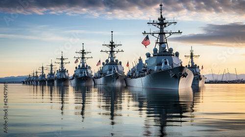 Fényképezés military ships on sea. maritime navy warship