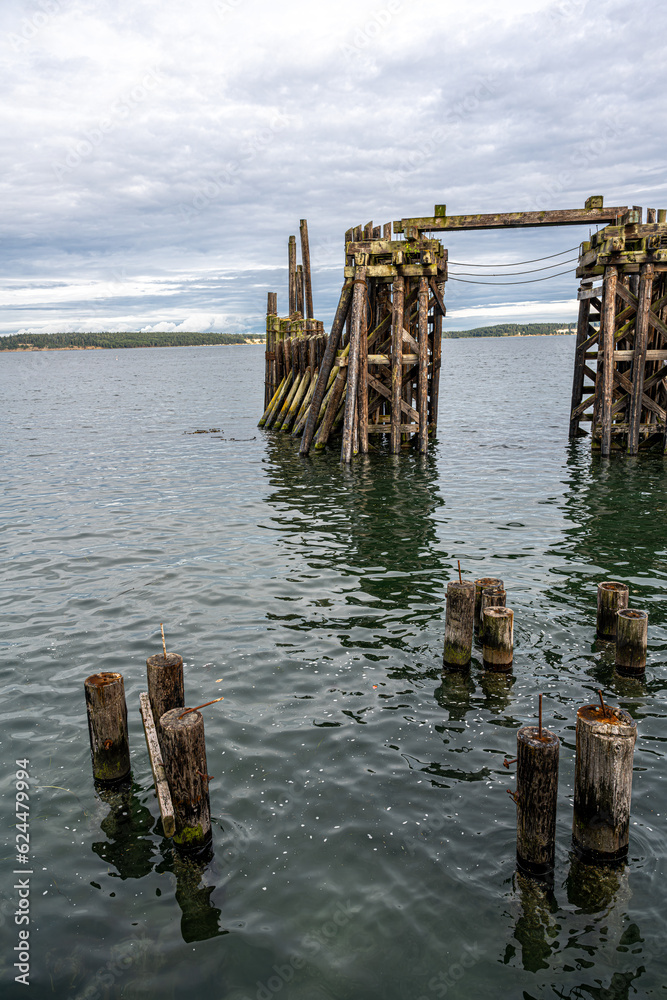 Old Pier Structures in Port Townsend