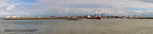 Panorama von Harlingen von der Hafenseite