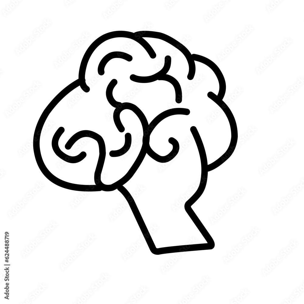 Human Brain Medical Vector Icon Illustration Human Brain Medical Vector Icon Illustration