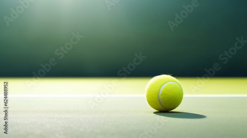 tennis ball on the court © Zakaria
