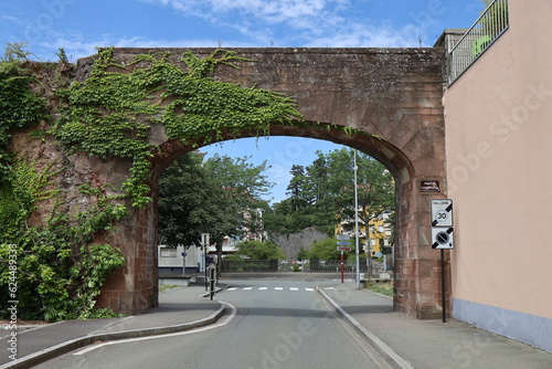 Porte de l'ancien canal, porte de ville, ville de Belfort, territoire de Belfort, France photo