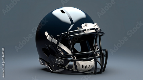 football helmet on a black background