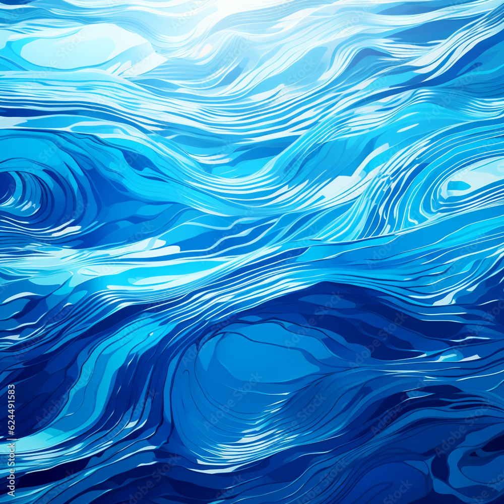 Aquatic Symphony: Abstract Water Ripples