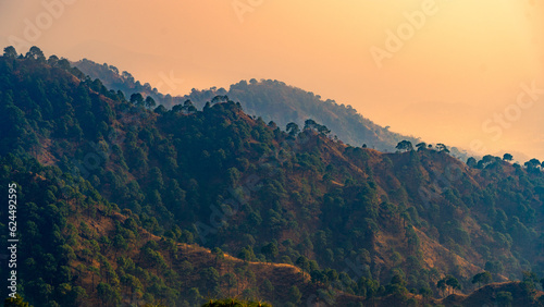 Scenic landscape of Kasauli  Himachal Pradesh  India