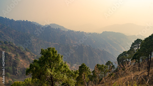 Scenic landscape of Kasauli, Himachal Pradesh, India