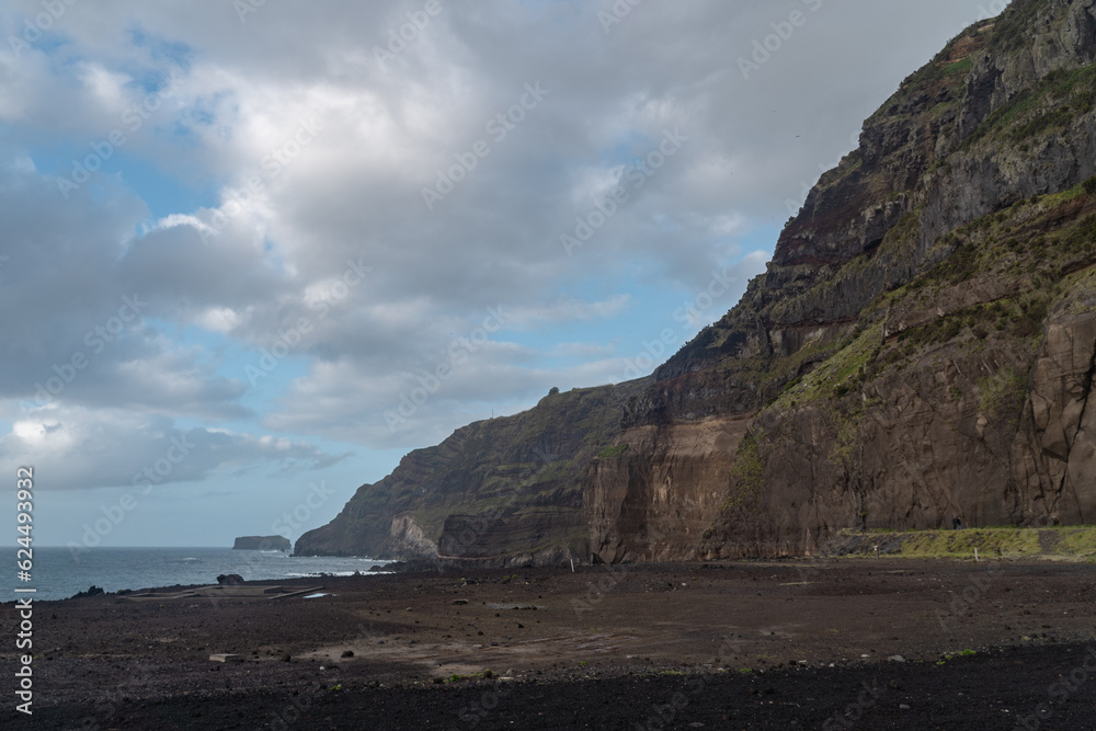 Dramatic volcanic landscape at Sao Miguel Island in the Azores.